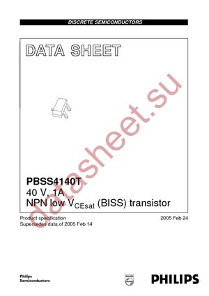 PBSS4140T T/R datasheet  
